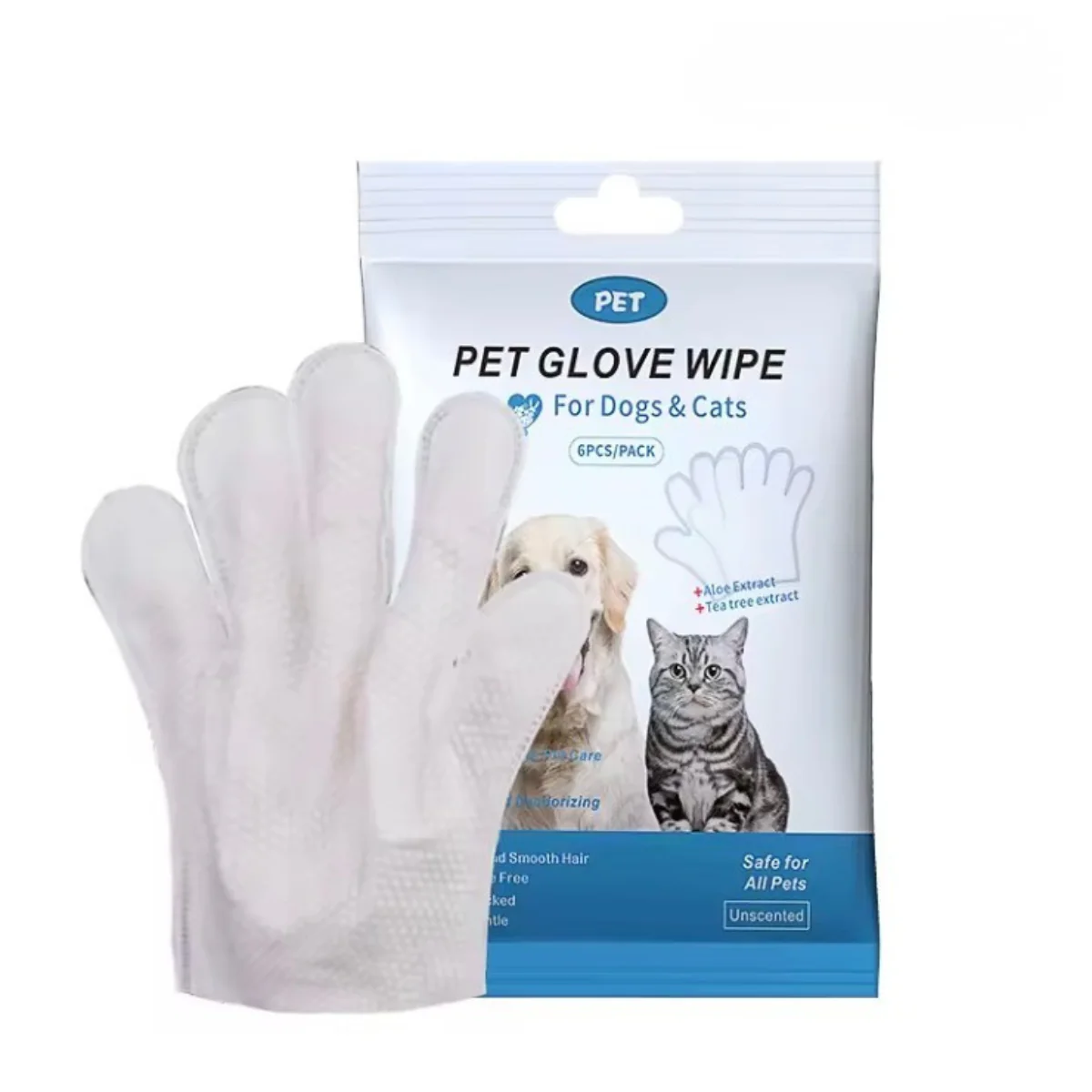 Pet Wiping Gloves (6 Pack) - Image 6
